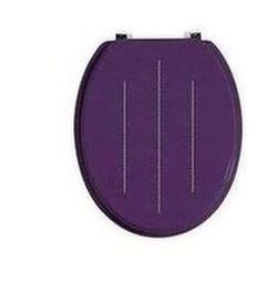 Premier Housewares Purple Diamante Toilet Seat.